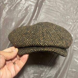 Brown Tweed Flat Cap